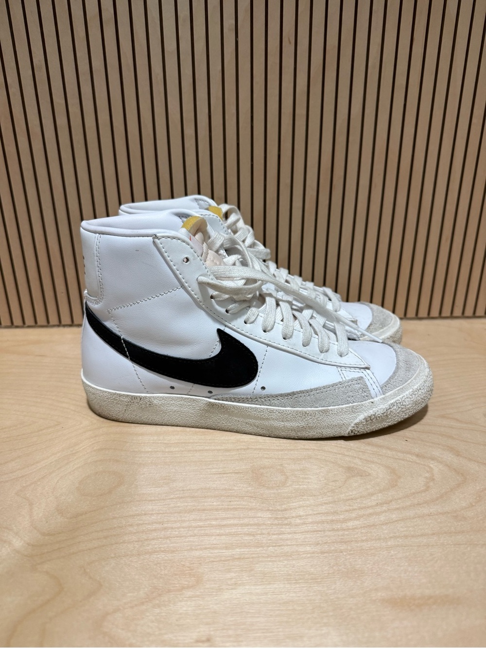 Nike Blazer Mid '77 Vintage White Black High Top Sneakers Shoes Women's Size 7